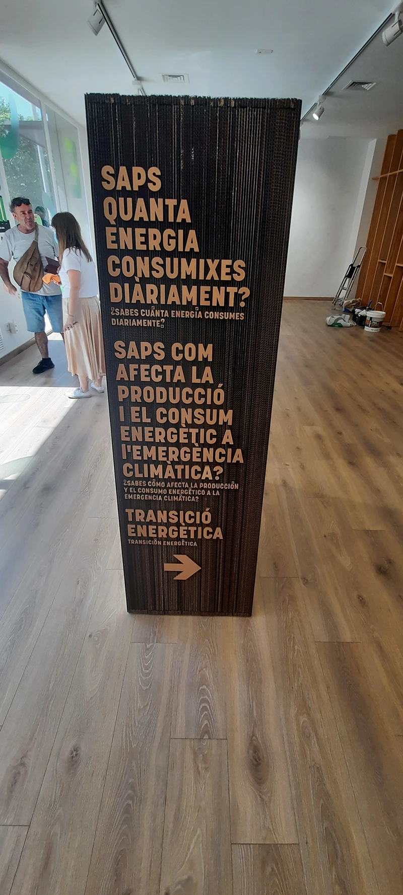 Detalle de Stand sobre el consumo energético realizado por A-System