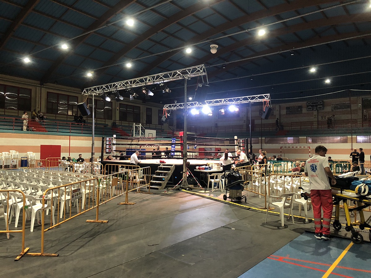 Trabajo de A-System en evento de boxeo
